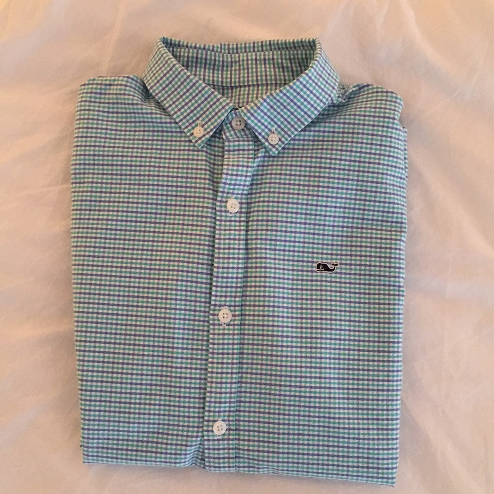 Vineyard Vines Plaid Whale Shirt
